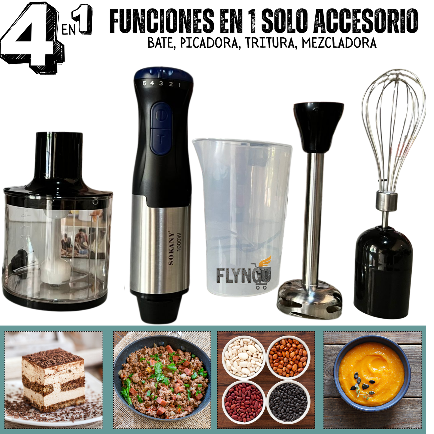 MULTIFUNCIONALIDAD 4 EN 1 AL ALCANCE DE SU BOLSILLO