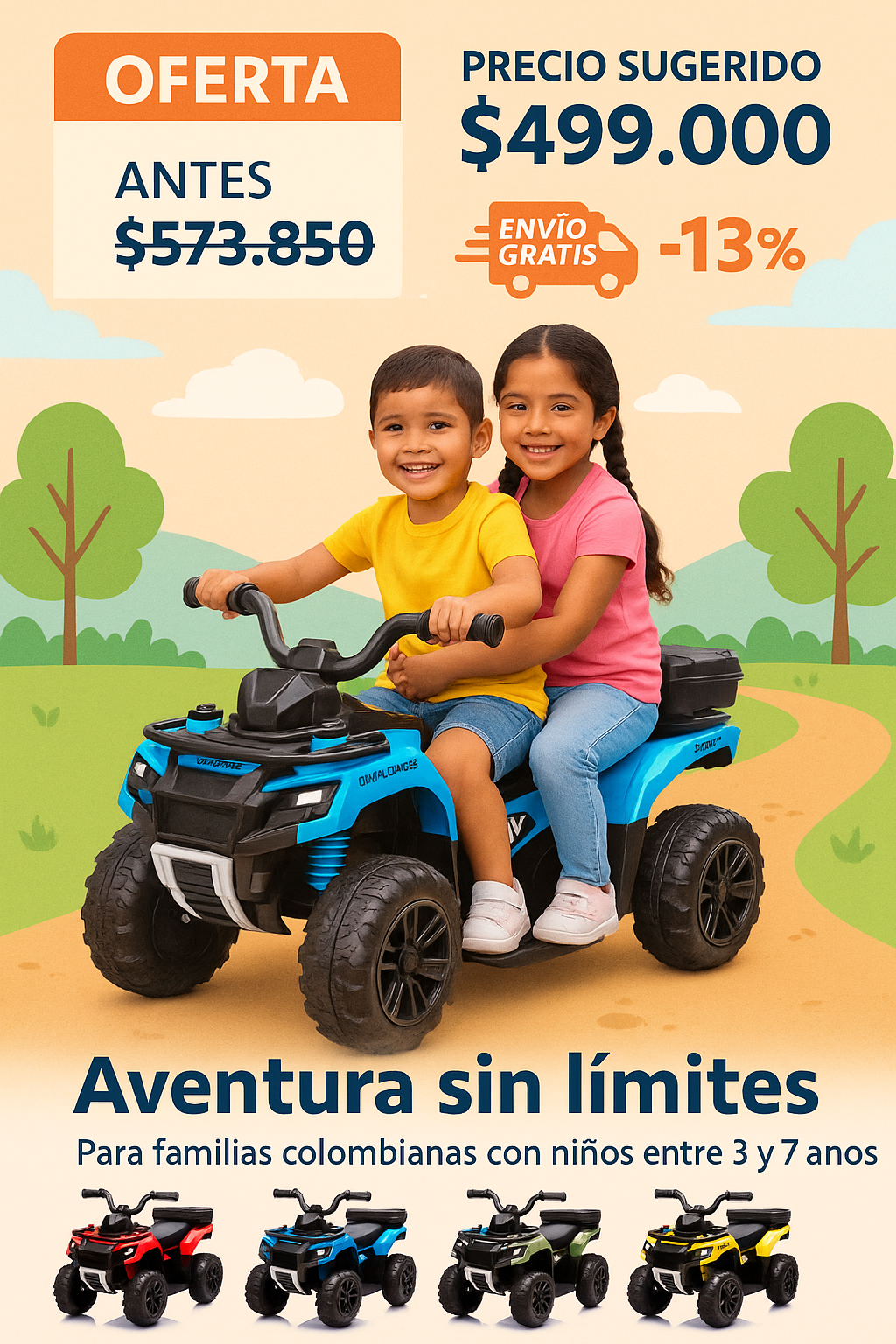 CUATRIMOTO Explorer: Power Ride electrica