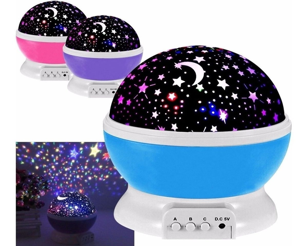 LAMPARA REFLECTOR GALAXIA GIRATORIA