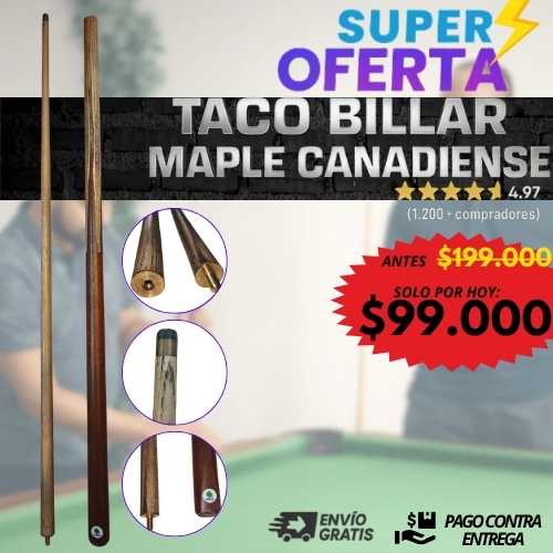 ☘️TACO BILLAR 🎱 EL MAS ECONÓMICO DEL MERCADO COLOMBIANO.