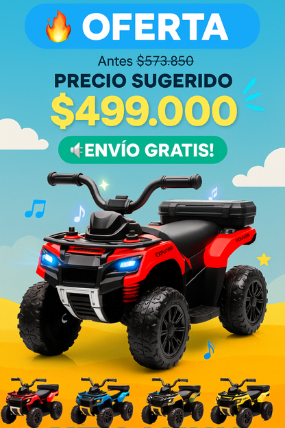 CUATRIMOTO Explorer: Power Ride electrica