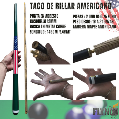TACO DE BILLAR AMERICANO 🎱