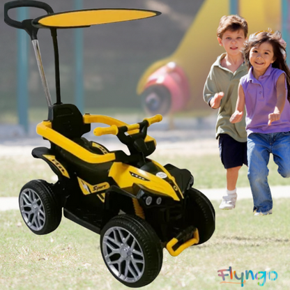 CON LA CUATRIMOTO DE IMPULSO¡HAZ QUE CADA PASEO SEA UNA AVENTURA SEGURA Y DIVERTIDA PARA TU HIJO!
