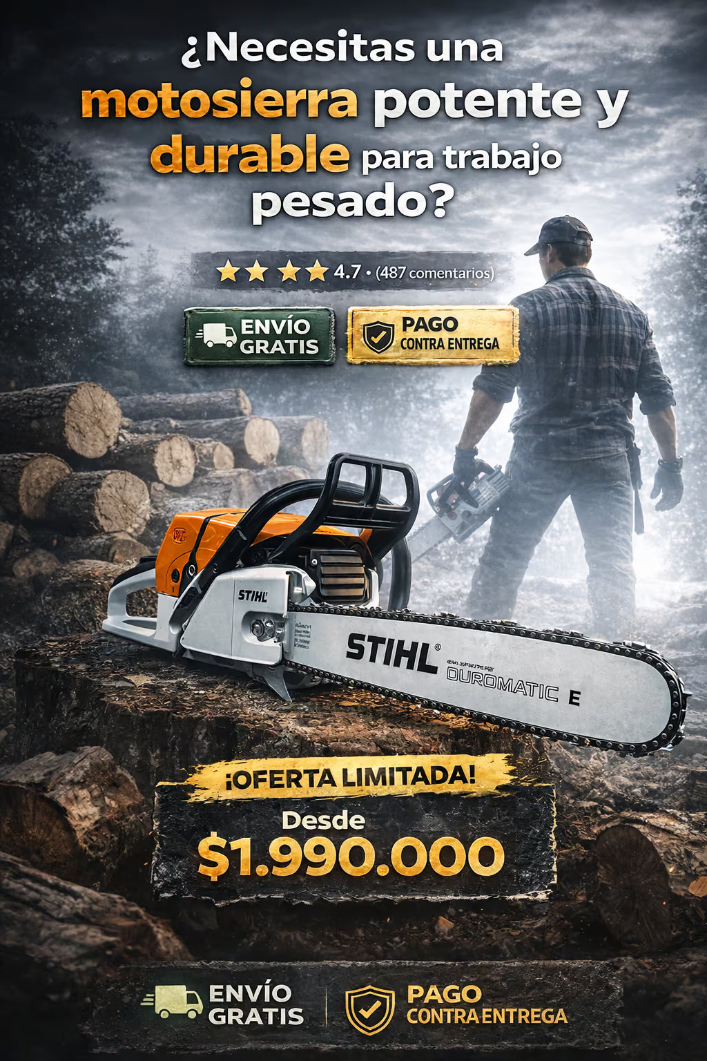 STIHL MS 660 MAGNUM, TRABAJO PESADO🪵