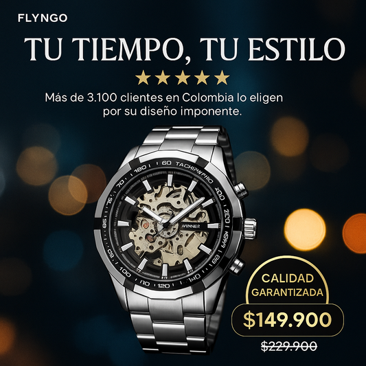 RELOJ WINNER: Poder en cada segundo