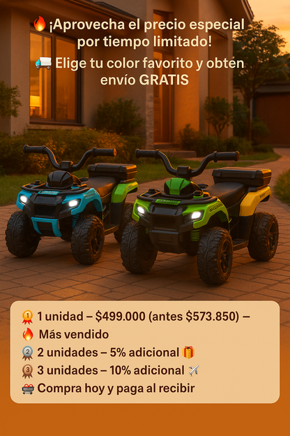 CUATRIMOTO Explorer: Power Ride electrica