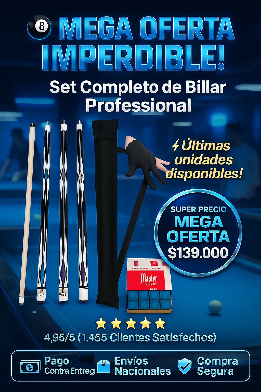 TACO DE BILLAR DIAMOND 💎 AL ALCANCE DE TU BOLSILLO