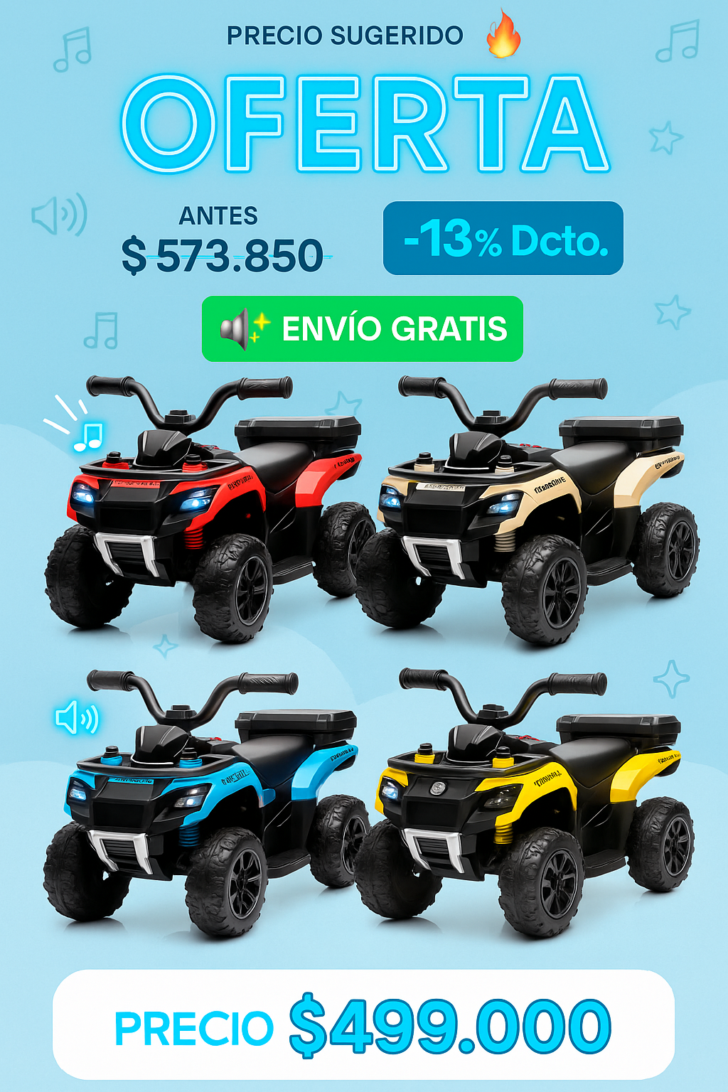 CUATRIMOTO Explorer: Power Ride electrica
