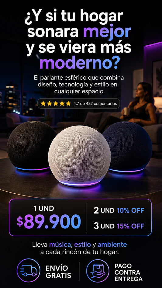 PARLANTE INTELIGENTE ALEXA ECHO DOT