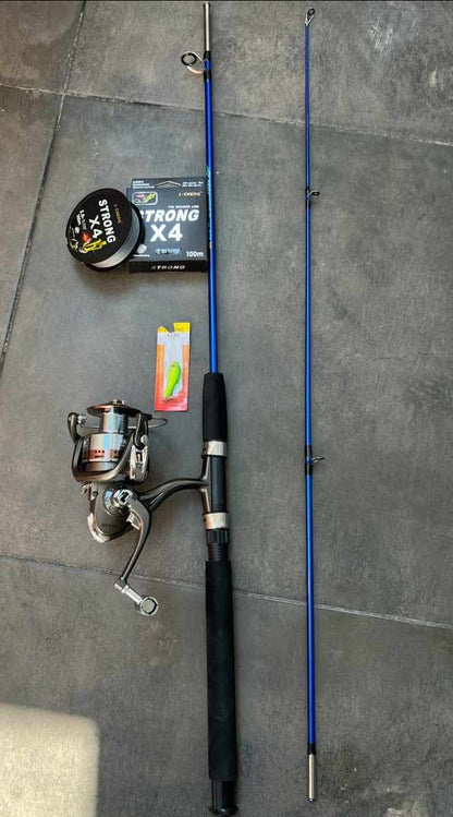 COMBO CAÑA DE PESCAR + CARRETE